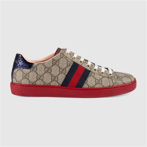 gucci low top sneakers fake|gg supreme low top sneakers.